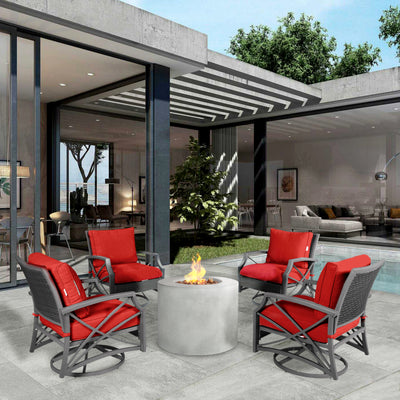 Loren 5-Piece Outdoor Fire Pit Set for Patio