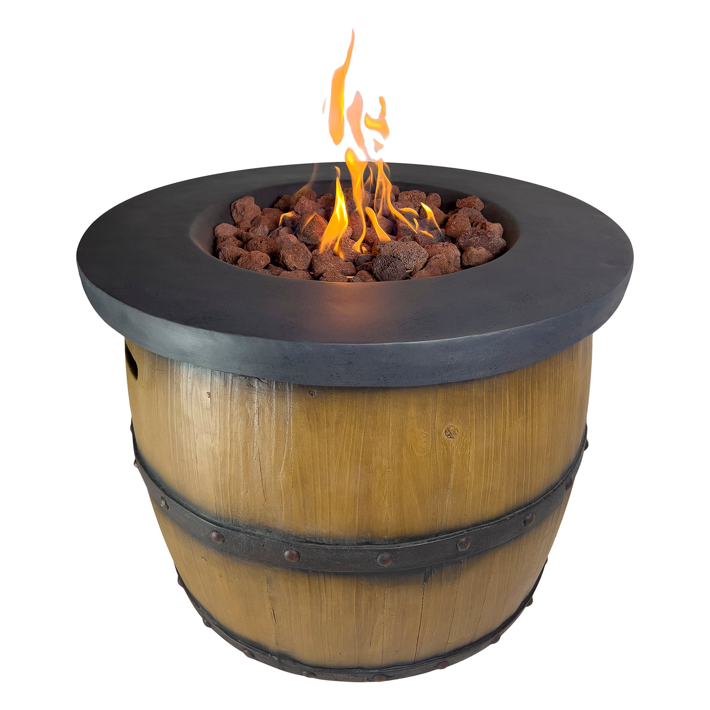 Miller 32" Outdoor Barrel Fire Pit for Patio