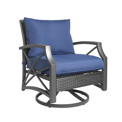 Serenity Rattan Wicker Swivel Chair